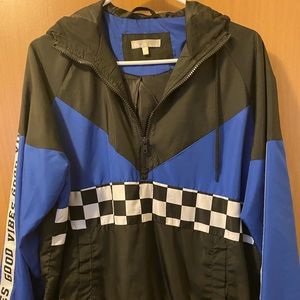 Windbreaker pullover hoodie